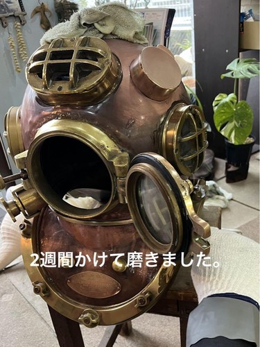 Diving helmet US NAVY DIVING HELMET Height and width: about 44cm - Zdjęcie 9 z 9