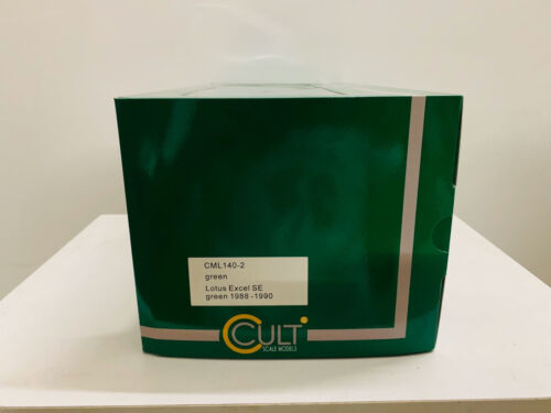 Cult Models! 1:18 Scale Resin Model Car Lotus Excel SE Green 1988-1990 New Box - Picture 2 of 2