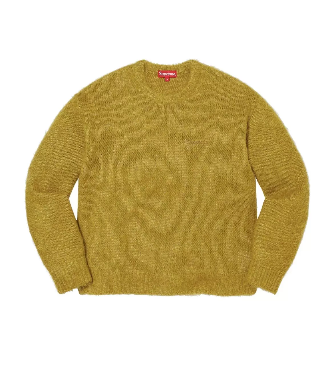 Pull mohair brossé Supreme FW22 acide taille L authentique neuf