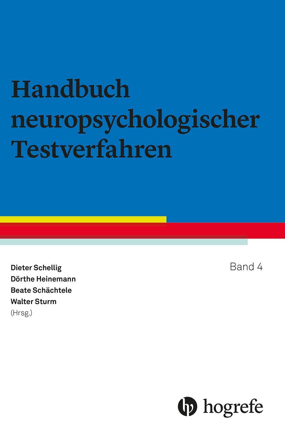 Thumbnail - Handbuch Neuropsychologischer Testverfahren Band 4 | Dieter Schellig