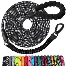 8 FT Rope Dog Leash Heavy Duty with Padded Handle for Walking Hiking Lead