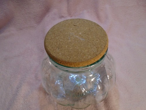 Tarro expositor de cristal con tapa de corcho hecho en Italia - Imagen 2 de 6