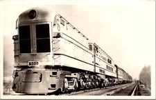 RPPC C & O Railway 500 Coal Burning Steam Electric Locomotive Real Photo Postcd
