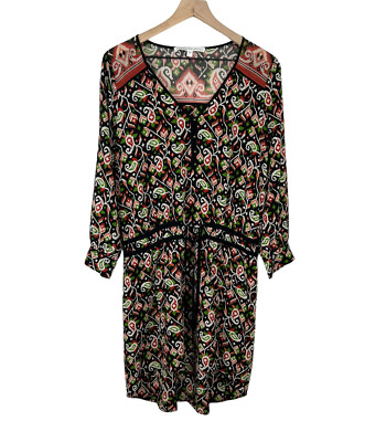 Veronica Beard Venice Silk Mini Dress Tie Waist Women s Sz 8