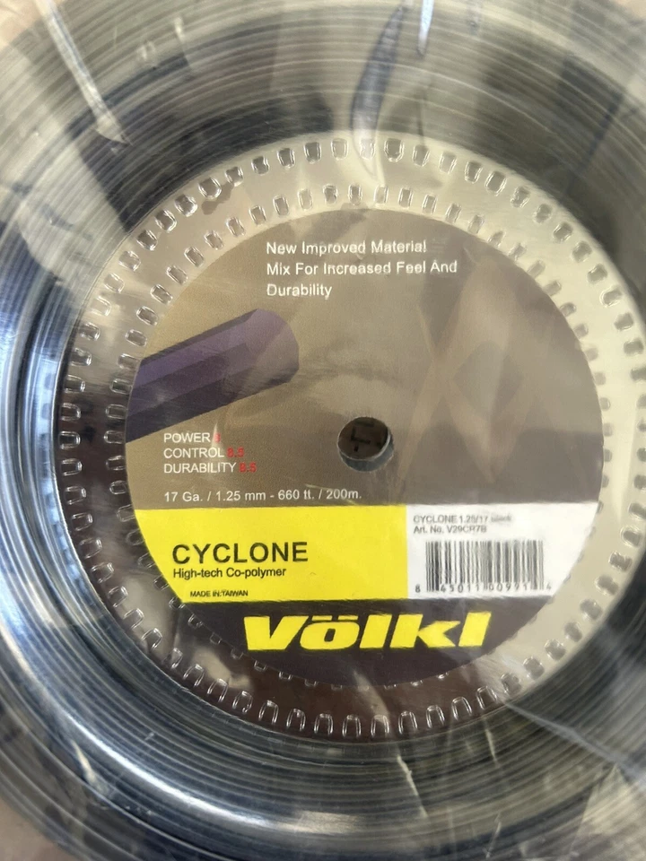 SOLINO Volkl Cyclone 125 200m Tennis Racket String