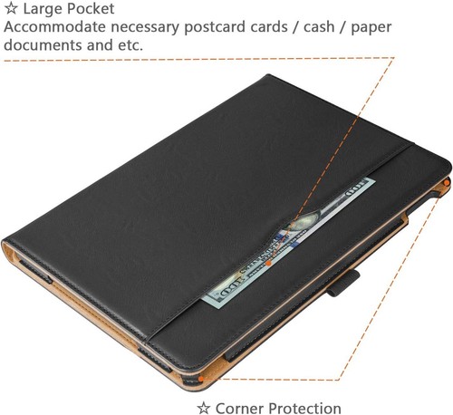 Genuine Cover for Apple iPad 9.7 Air/Air 2 Leather Tan Smart Magnetic Stand Case - Picture 5 of 13