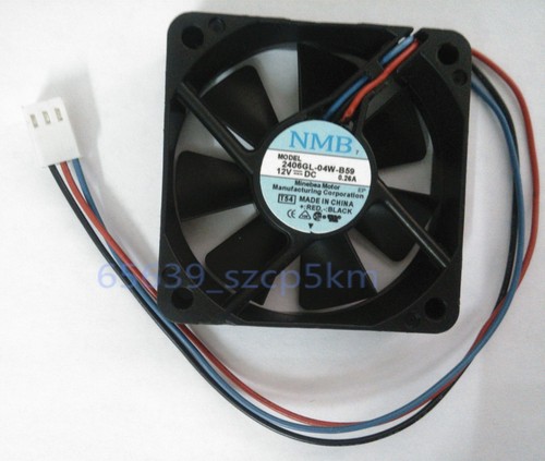 NMB 2406GL-04W-B59 Axial flow Fan 60*60*15mm DC12V 0.26A 3pin Cooling FAN - 第 1/2 張圖片