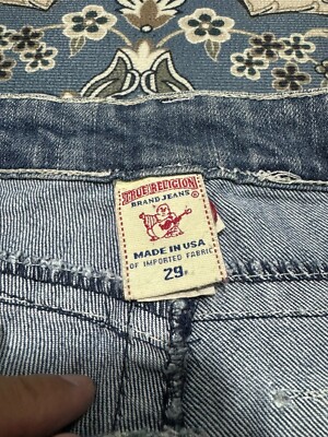 Vintage Y2K True Religion Joey Super T Big Stitching Jeans | eBay