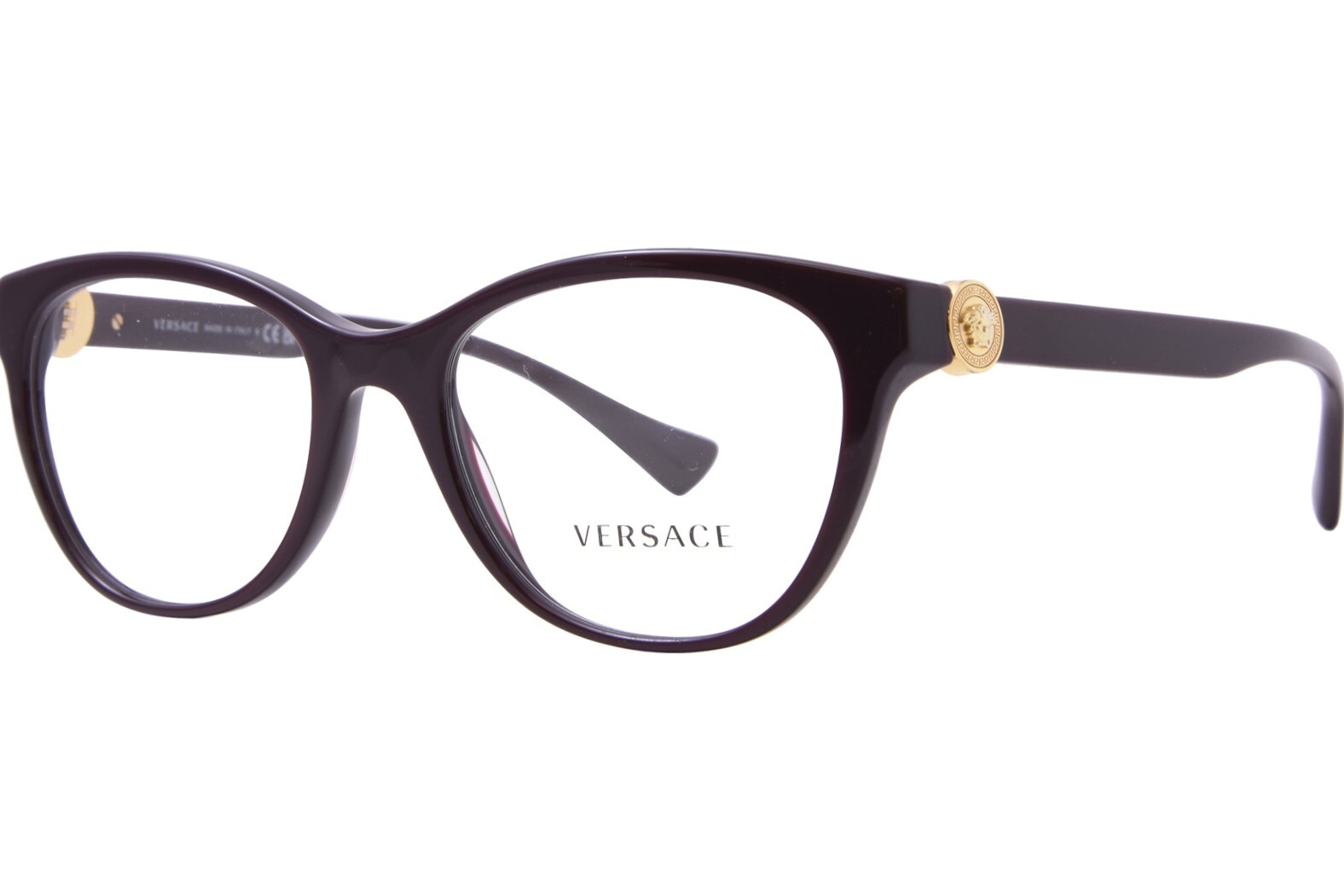 Versace VE3330 5386 Plum Cat Eye Full Rim Women's Eyeglasses Frame 55mm