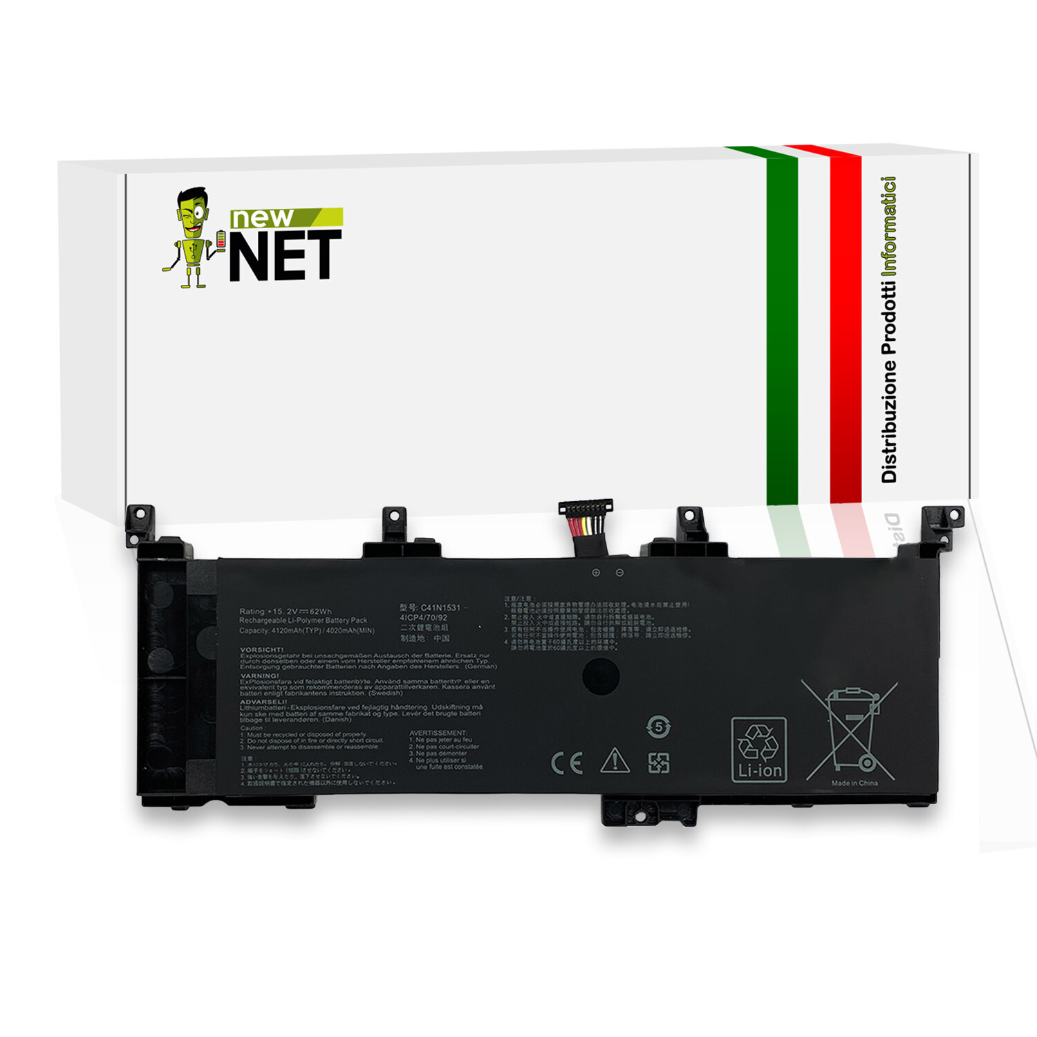 Nuova Batteria per ASUS C41N1531 15.2V - Torna alla Libertà Senza Cavi