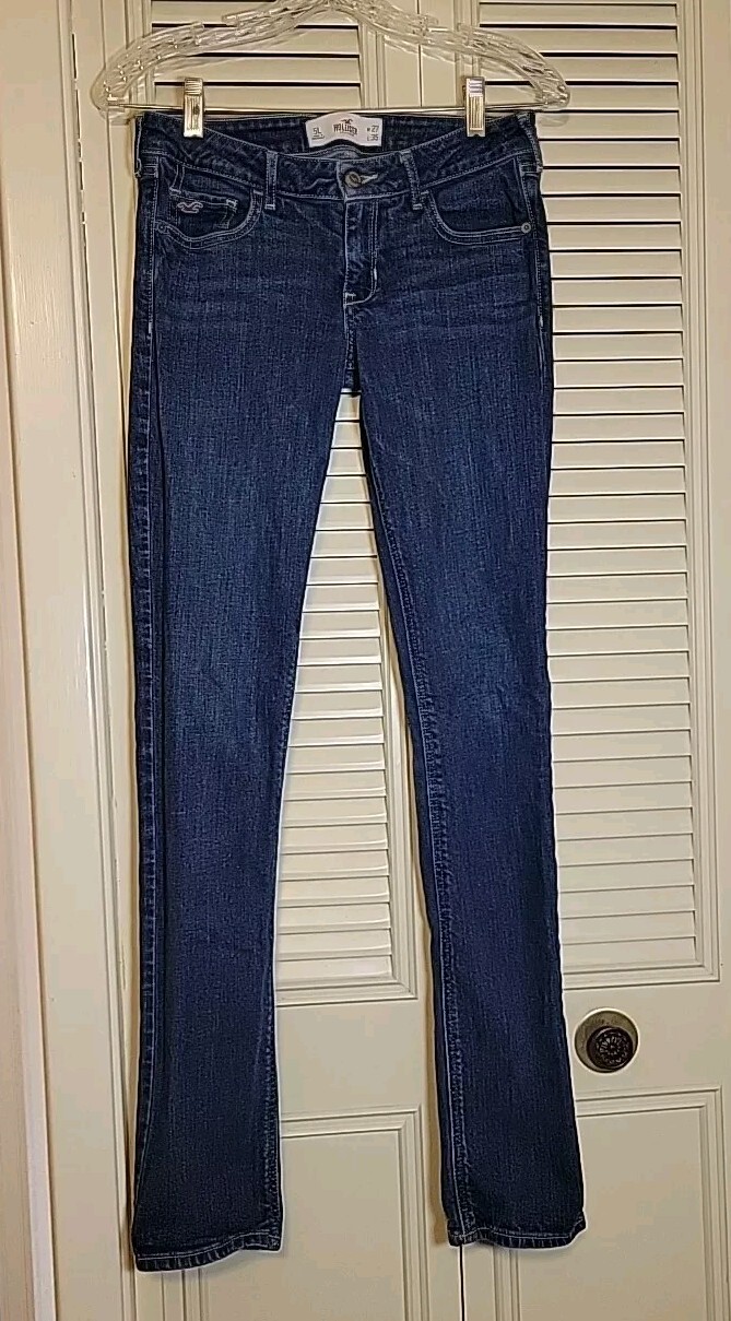 Hollister Jeans Womens Size 5L Skinny Low Rise Stretch Blue Denim California