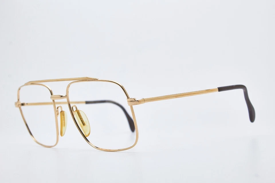 Óculos de ouro vintage da década de 1970 MARWITZ óculos dourados oversized óculos piloto - Imagem 3 de 4