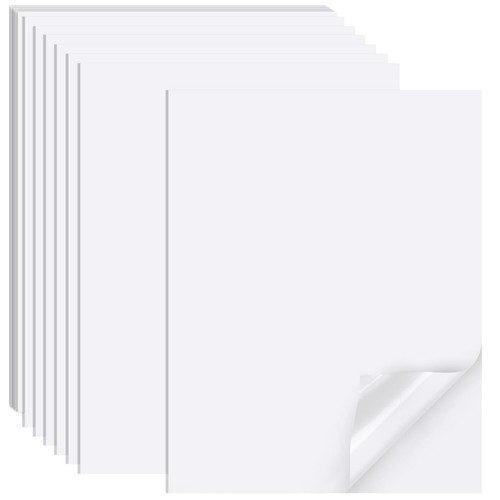 Printable Sticker Paper for Inkjet Printer 40 Sheets 8.5inchesx11” Matte Stic...