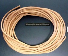 15 feet 2mm Natural leather thong, beading lace necklace cord leather cord m045