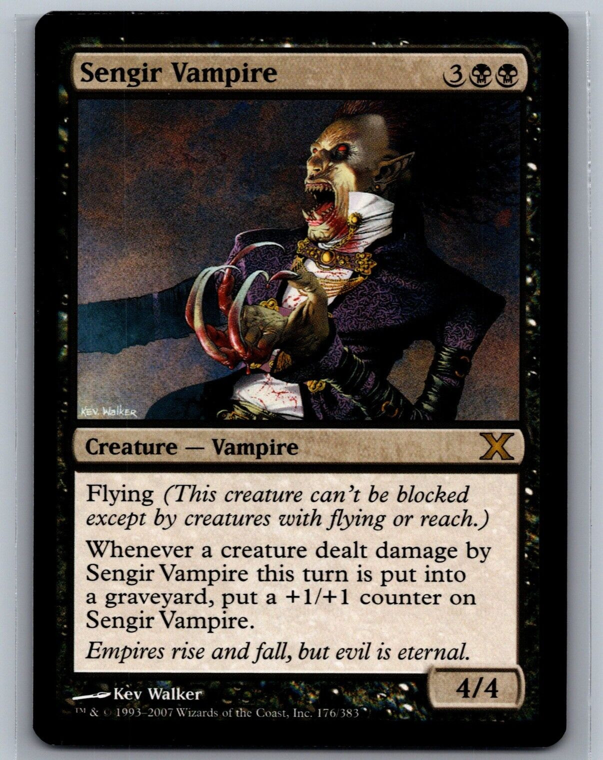 Magic The Gathering 10th Edition Sengir Vampire #176/383 MTG TCG CCG Tenth