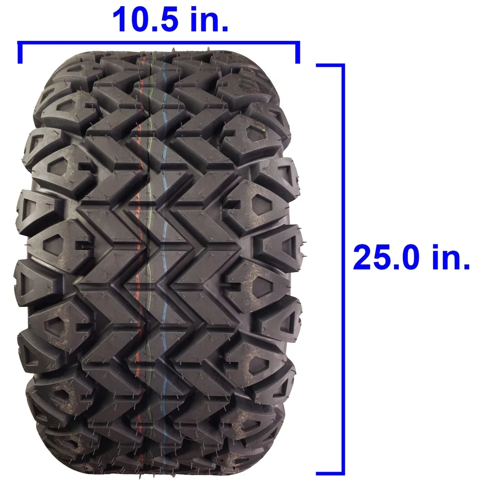 Kenda 25x10.5-12 25x10.50x12 25x10.50-12 Golf Cart ATV UTV Tire 6PR All Terrain - Image 3 of 4