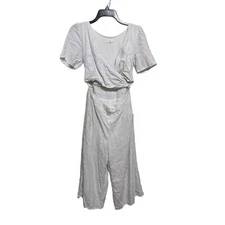 Lucca Linen Blend Jumpsuit Jumper Romper S