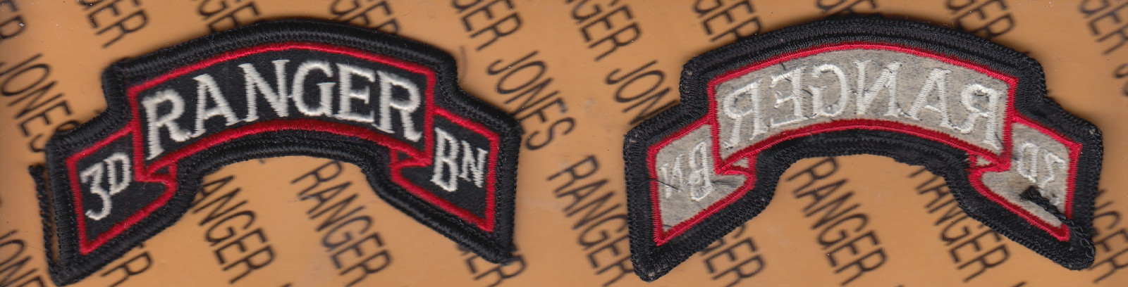 3rd Bn 75th Infantry Airborne Ranger Regiment 1984 scroll patch m/e LG ...