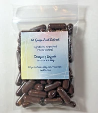 Revitalize Your Health with 60 Grape Seed Capsules: 500mg vn
