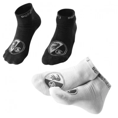 SPORT CLUB FREIBURG SC Freiburg Sneaker Socken - 2er Set - schwarz & weiß Sneakersocken