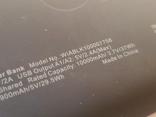 ONN Dual-Port Portable Battery Power Bank 10,000 mAh, 3x Charge, Black. - Picture 10 of 12