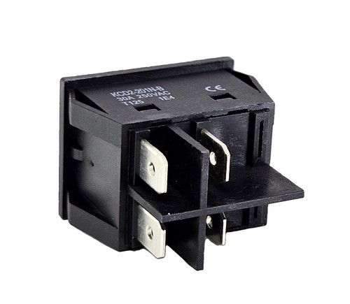 Wippenschalter gelb 30A 250V~ 4pin Geräteschalter beleuchtet - Picture 4 of 6