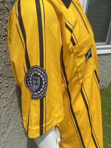 Official Sports Yellow Soccer Referee Jersey, Adult XL - Picture 2 of 5