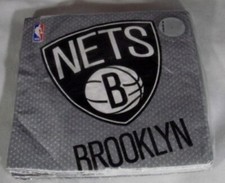 Brooklyn Nets NBA Pro Basketball Sports Banquet Party Paper Luncheon 12 Napkins