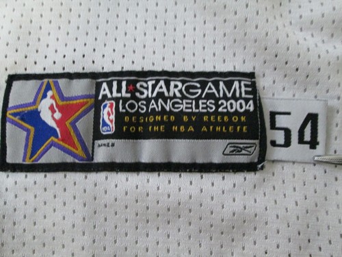 Vintage Spurs Tim Duncan Shirt Size 54 NBA 21 West All Star Jersey 2004 Stitched - Picture 10 of 10