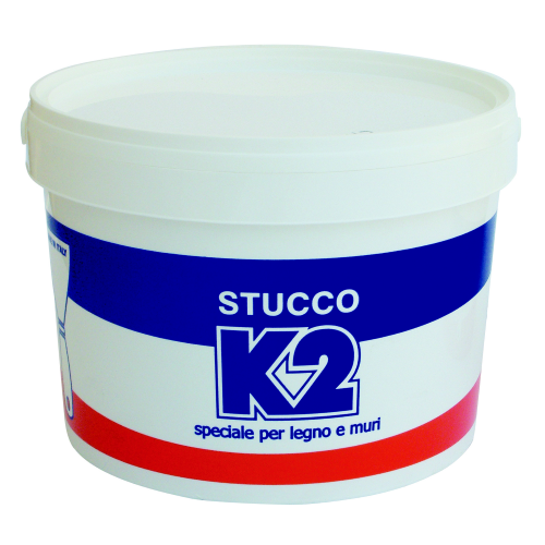 5 kg stucco riempitivo K2 in pasta a spatola per legno e muri bianco