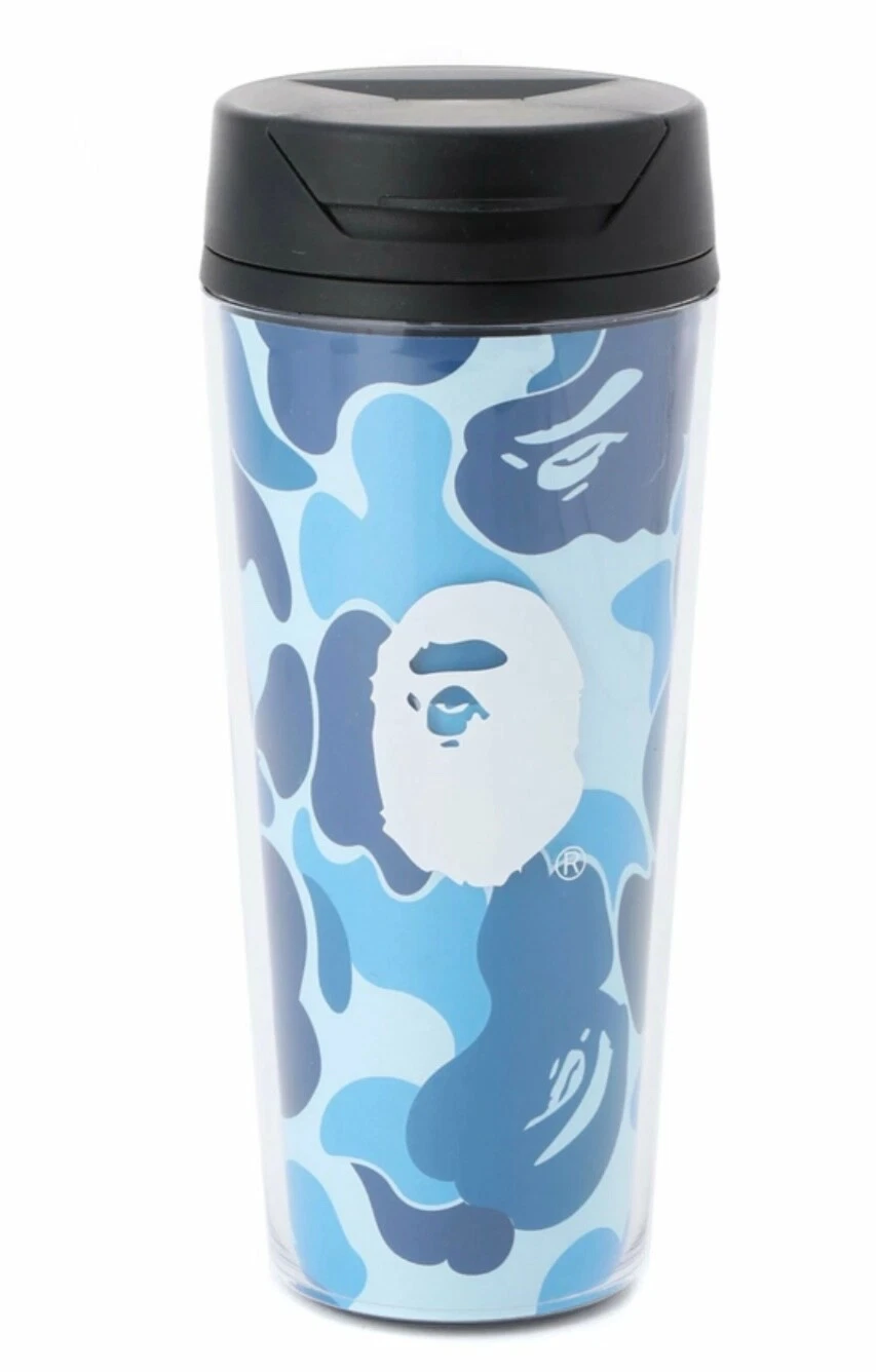 A BATHING APE (BAPE) Autentico bicchiere mimetico a bathing ape bape abc blu 500ml nuovo spedizione gratuita