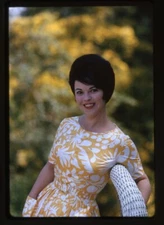 Shirley Temple 1965 photo shoot summer dress Original 35mm Camera Transparency