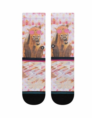 Stance Kids Hayleys Horse Classic Crew Poly Blend Socks Size Youth S (7-10) NWT - Picture 2 of 4