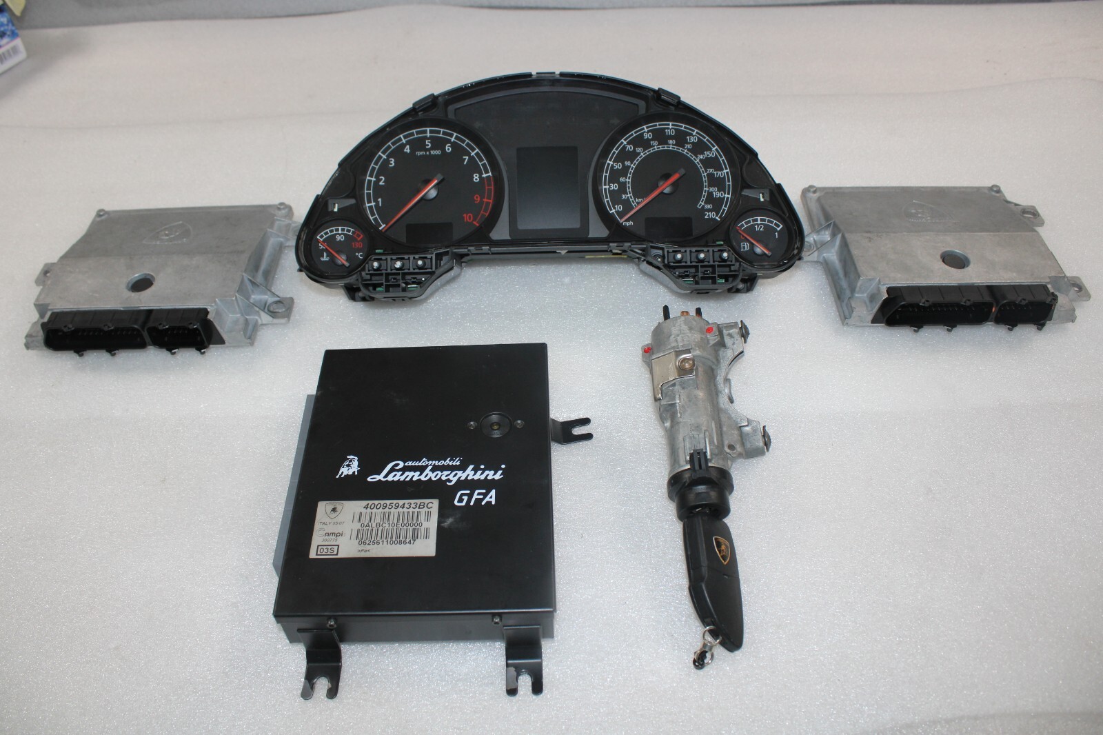Lamborghini Gallardo, Spider, 6-Speed Immobilizer Set, Used