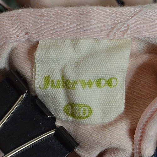 JulerWOO Zippered LS Hoodie Girls 16 Pink Dinosaurs 2 Pockets Long Sleeve - Picture 3 of 10