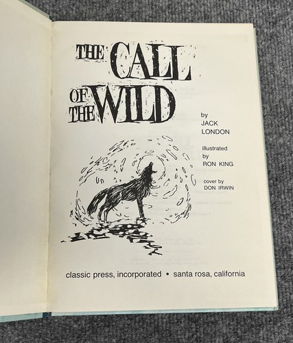VINTAGE The Call of the Wild Book Jack London 1968 RARE - Foto 3 di 7