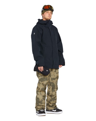 Volcom Roan Bib Overall Men's Snow Pants, Camouflage, Medium - Picture 10 of 12