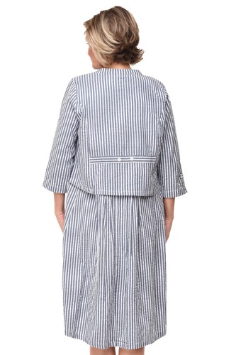 Tulip Clothing Dakota Womens Jacket Top in Marina White - Picture 2 of 4