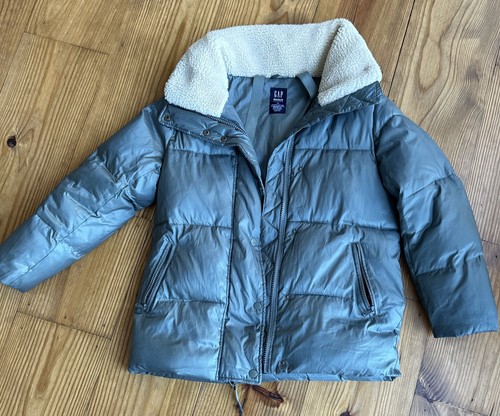 GAP Army Green Puffer Coat with Fleece Lined Collar - Extra Small - Bild 1 von 4