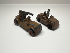 Vintage Barclay Military Man Oil Truck  army truck with as guns