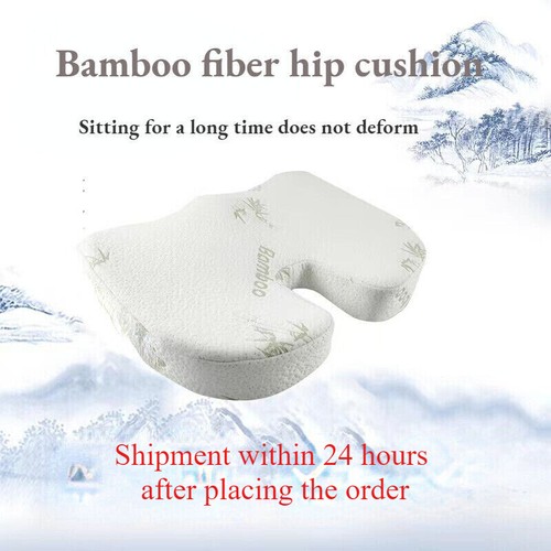 Bamboo MemoryFoam Cushion Seat Pillow Coccyx Orthopaedic Back Pain Relief office