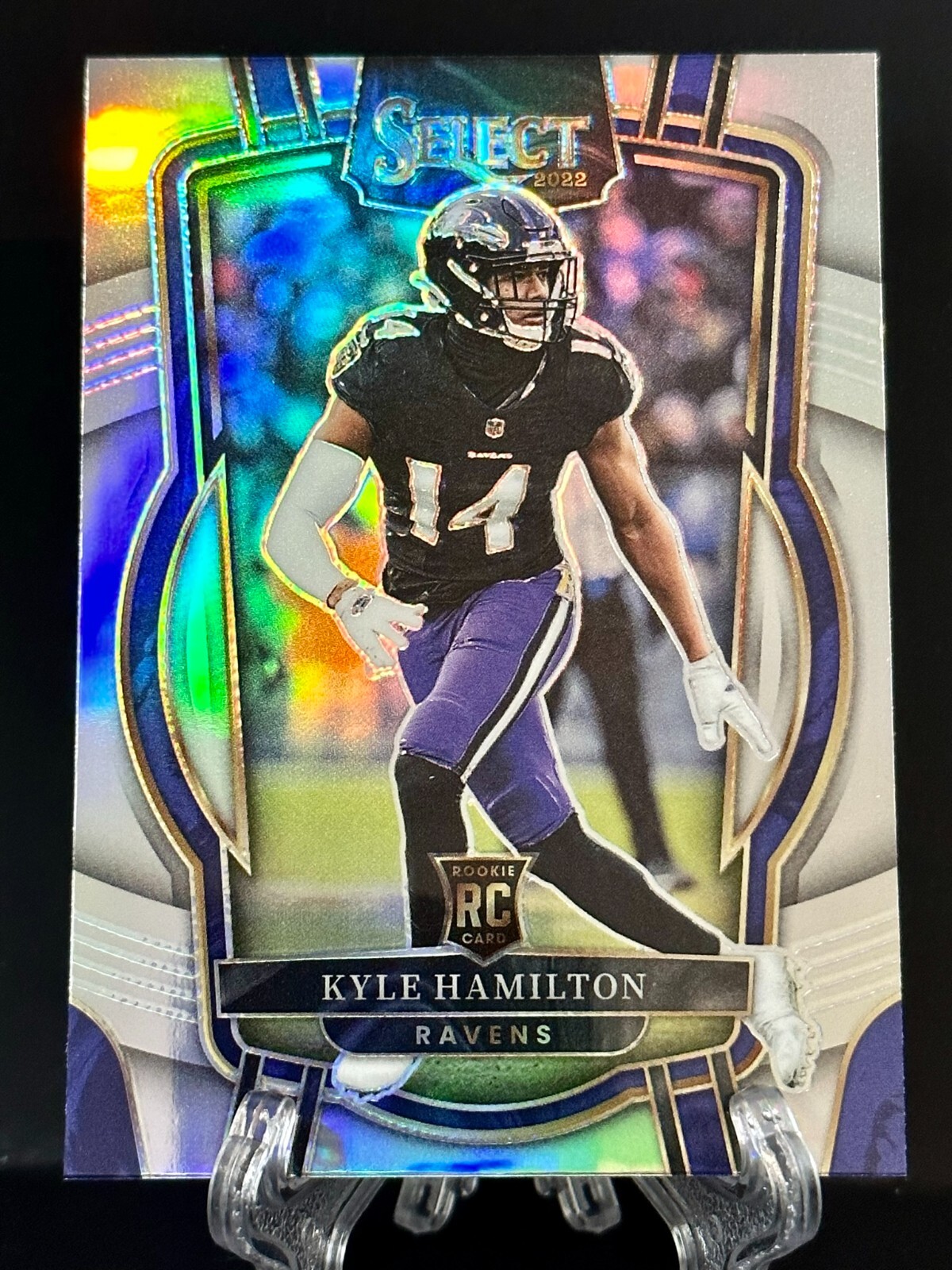 2022 Kyle Hamilton Panini Select Club Level Silver Parallel Ravens