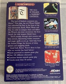 Nintendo Nes Iron Sword Wizards & Warriors 2