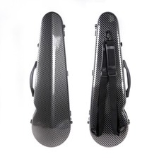 4/4 Violin Case Carbon Fiber Material Soft Thick Padding Hygrometer Light Case