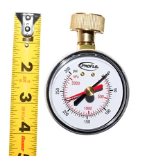 ProFlo PFWGI300L Water Pressure Test Gauge 0-300 PSI 2.5" Dial Brass Fitting