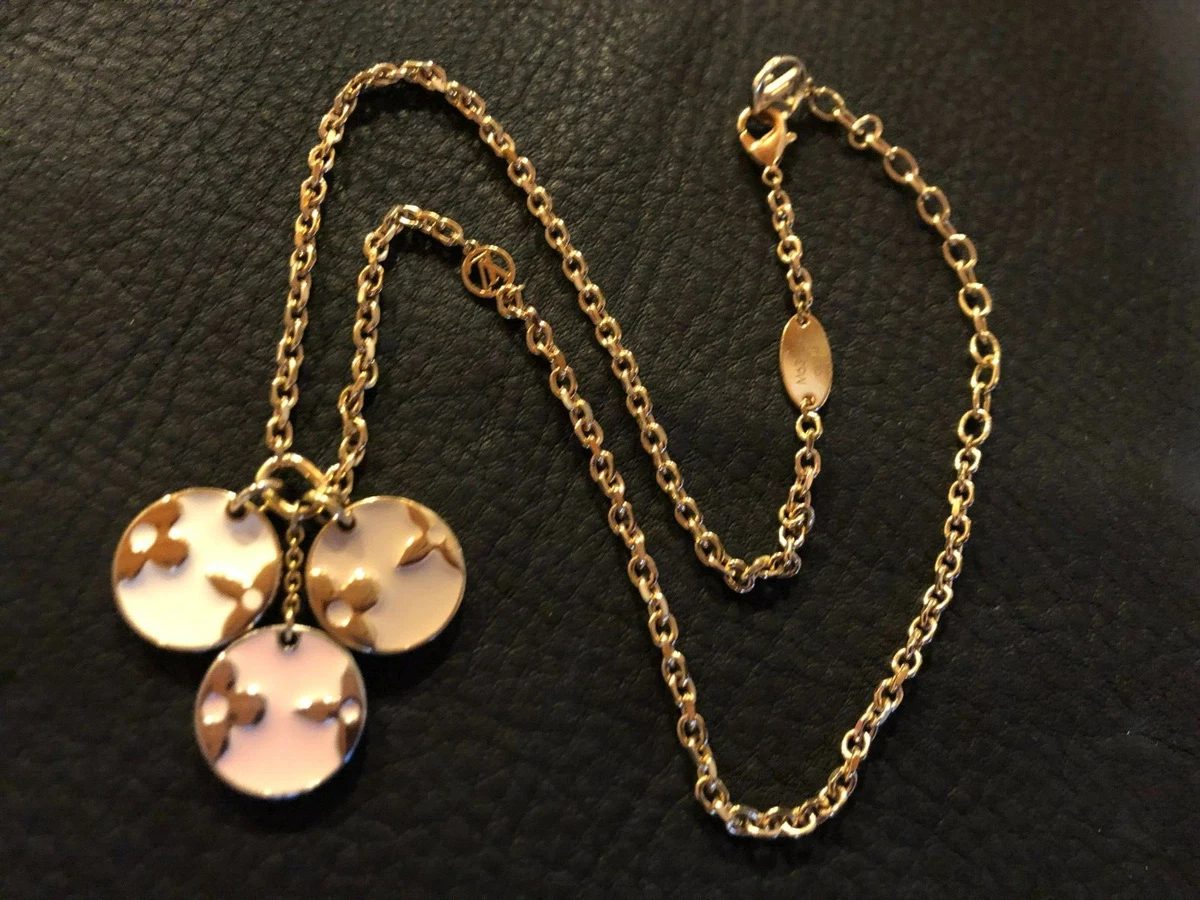 Louis Vuitton LV Clover Charm Pendant on Chain/Necklace