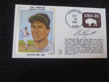 Marty Barrett Red Sox 1986 Autograph Signed Silk Cachet