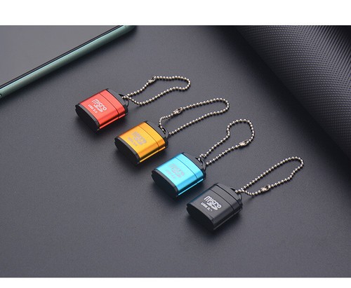 MICRO SD Memory Card Reader Black SDXC TF Mini USB 2.0 Super High Speed Adapter. - Picture 7 of 11