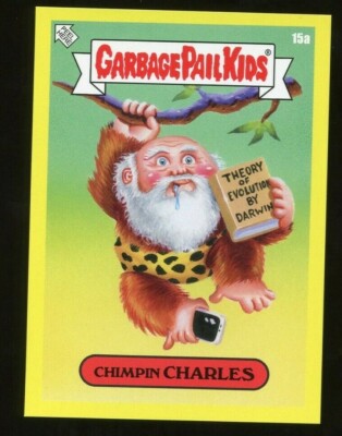 2020 Garbage Pail Kids NOVEMBER Wk 3 BIZARRE HOLIDAYS Yellow 15a Chimpin Charles