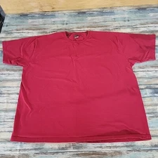 90s Vintage Pro Spirit Blank T Shirt XXL Mens Red Boxy Heavyweight V Stitch USA